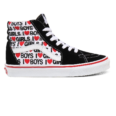 Vans I Heart Sk8-Hi Black Classic Womens - (I Heart) Black/True White VN0A4U3CWKU Shoes