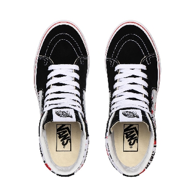 Vans I Heart Sk8-Hi Black Classic Womens - (I Heart) Black/True White VN0A4U3CWKU Shoes