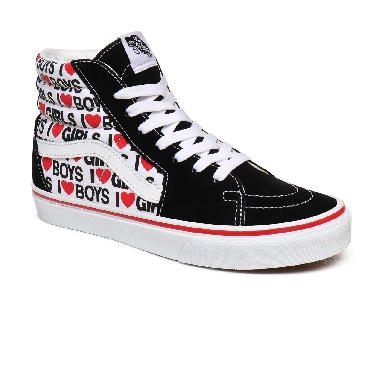 Vans I Heart Sk8-Hi Black Classic Womens - (I Heart) Black/True White VN0A4U3CWKU Shoes