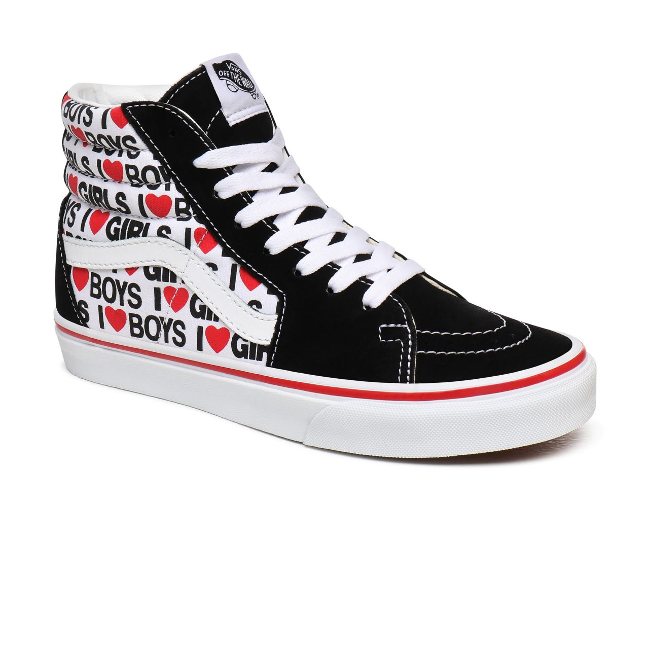 Vans I Heart Sk8-Hi Black Classic Womens - (I Heart) Black/True White VN0A4U3CWKU Shoes