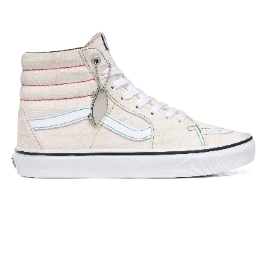 Vans Emboss Sk8-Hi White Classic Womens - (Vans Emboss) White/True White VN0A4U3CXGH Shoes