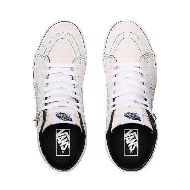 Vans Emboss Sk8-Hi White Classic Womens - (Vans Emboss) White/True White VN0A4U3CXGH Shoes