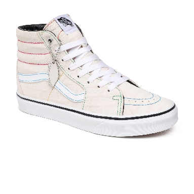 Vans Emboss Sk8-Hi White Classic Womens - (Vans Emboss) White/True White VN0A4U3CXGH Shoes