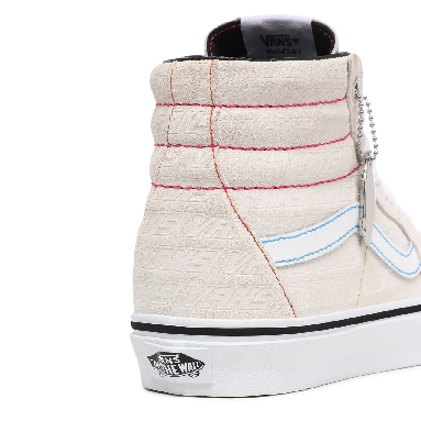 Vans Emboss Sk8-Hi White Classic Womens - (Vans Emboss) White/True White VN0A4U3CXGH Shoes