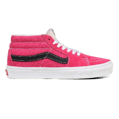 Vans Retro Sport Sk8-Mid Pink Classic Womens - (Retro Sport) Fuchsia Purple/True White VN0A3WM3XGG Shoes