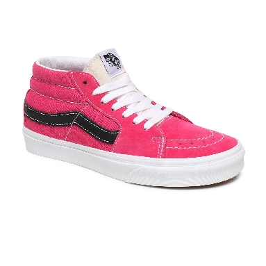 Vans Retro Sport Sk8-Mid Pink Classic Womens - (Retro Sport) Fuchsia Purple/True White VN0A3WM3XGG Shoes