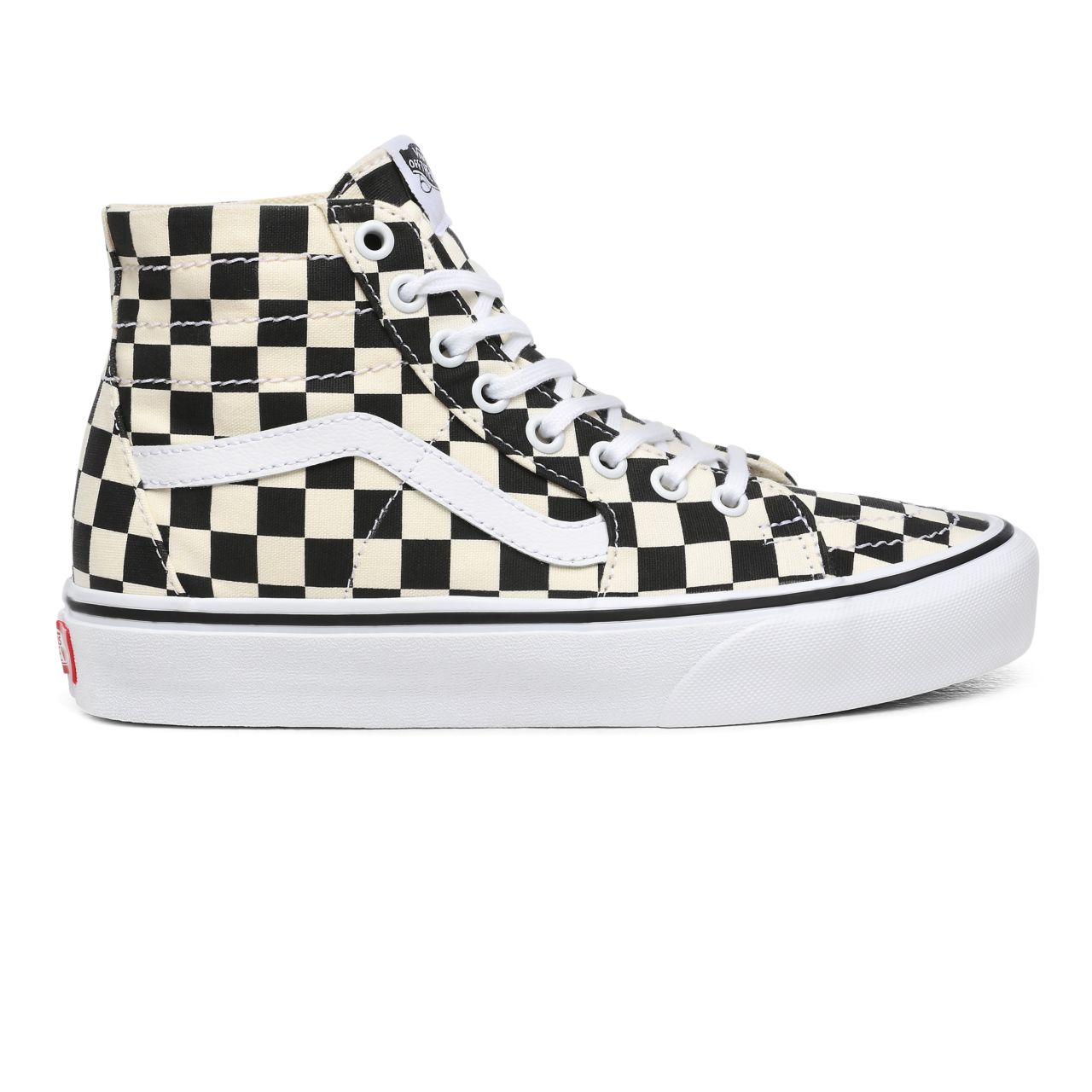 Vans Checkerboard Sk8-Hi Tapered Black Classic Womens - (Checkerboard) Black/White VN0A4U165GU Shoes