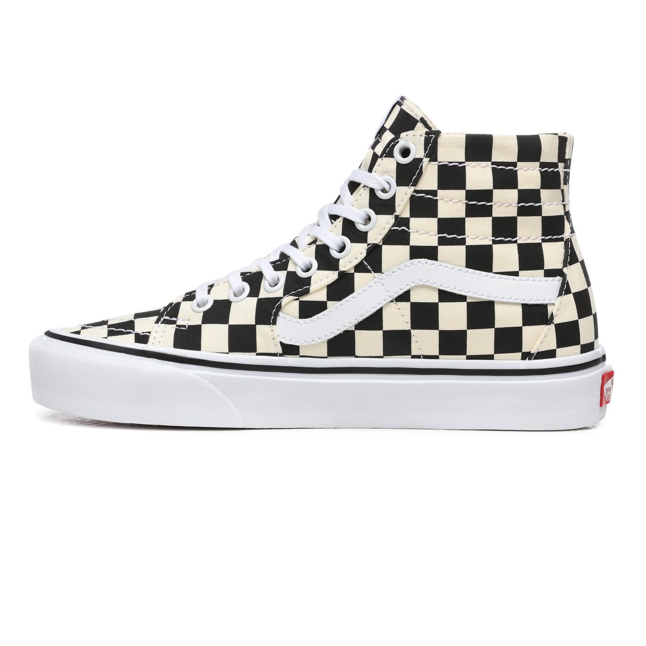 Vans Checkerboard Sk8-Hi Tapered Black Classic Womens - (Checkerboard) Black/White VN0A4U165GU Shoes