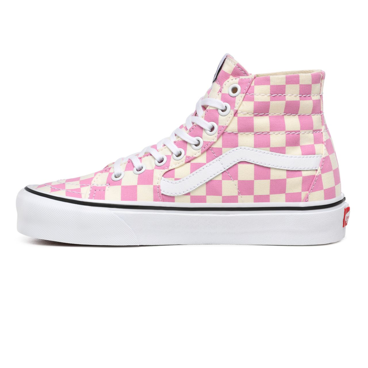 Vans Checkerboard Sk8-Hi Tapered Pink Classic Womens - (Checkerboard) Fuchsia Pink/True White VN0A4U16XHV Shoes