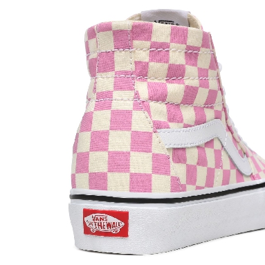 Vans Checkerboard Sk8-Hi Tapered Pink Classic Womens - (Checkerboard) Fuchsia Pink/True White VN0A4U16XHV Shoes