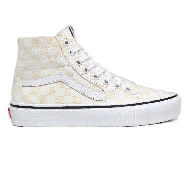 Vans Checkerboard Sk8-Hi Tapered White Classic Womens - (Checkerboard) White/True White VN0A4U16XHW Shoes