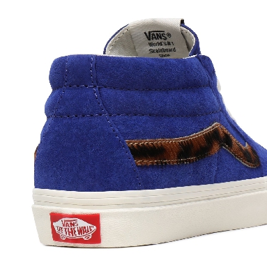 Vans Suede Sk8-Mid Blue Classic Womens - (Suede) Royal Blue/Calf Hair VN0A3WM3XHZ Shoes