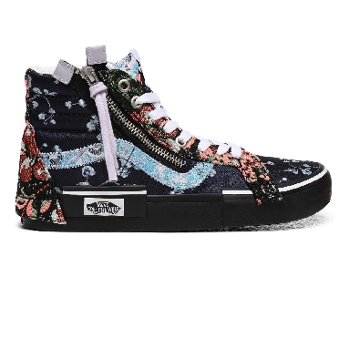 Vans Florals Sk8-Hi Reissue CAP Black Classic Womens - (Florals) Brocade/Black VN0A3WM1XHQ Shoes