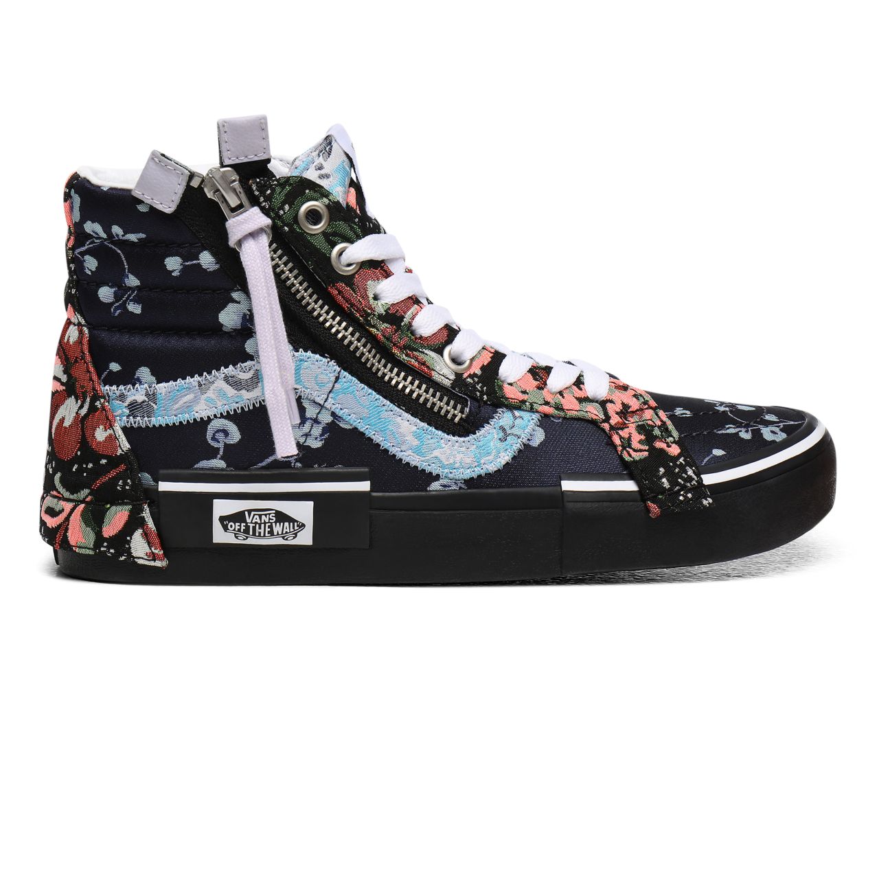 Vans Florals Sk8-Hi Reissue CAP Black Classic Womens - (Florals) Brocade/Black VN0A3WM1XHQ Shoes