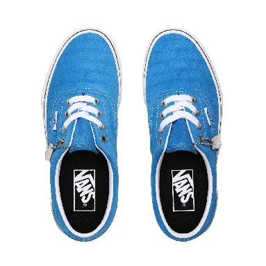 Vans Emboss Era Blue Classic Womens - (Vans Emboss) Mediterranian Blue/True White VN0A4U39X04 Shoes