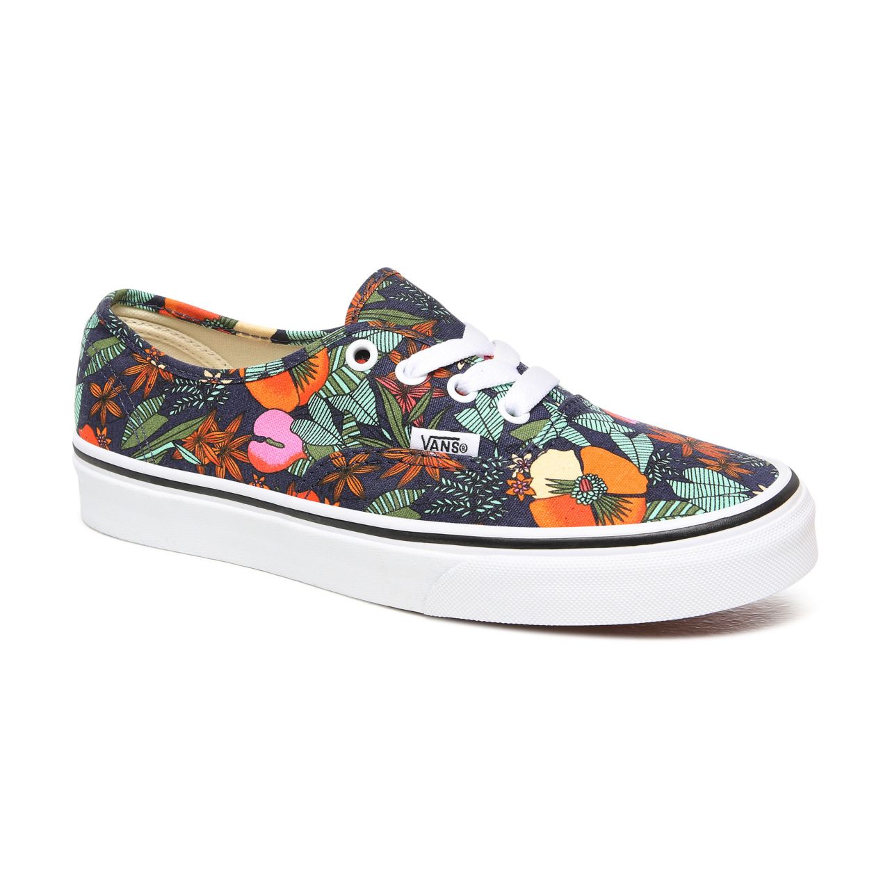 Vans Multi Tropic Authentic Multicolour Classic Womens - (Multi Tropic) Dress Blues/True White VN0A2Z5IWH9 Shoes