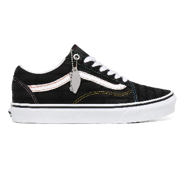 Vans Emboss Old Skool Black Classic Womens - (Vans Emboss) Black/True White VN0A4U3BX00 Shoes