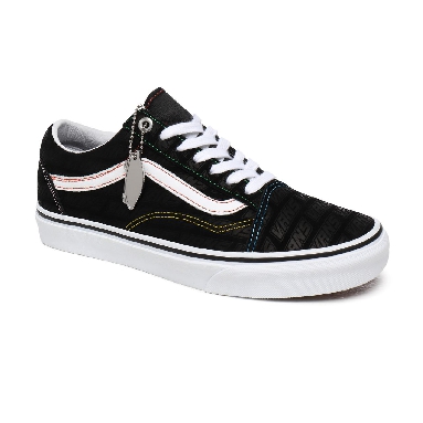 Vans Emboss Old Skool Black Classic Womens - (Vans Emboss) Black/True White VN0A4U3BX00 Shoes