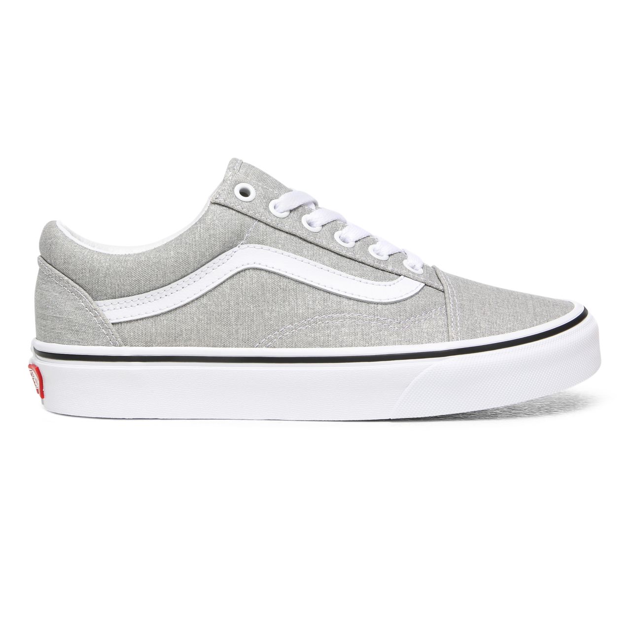 Vans Old Skool Grey Classic Womens - Silver/True White VN0A4U3BX1K Shoes