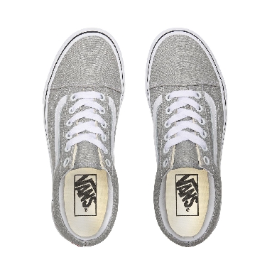 Vans Old Skool Grey Classic Womens - Silver/True White VN0A4U3BX1K Shoes