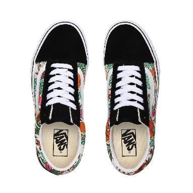 Vans Multi Tropic Old Skool Multicolour Classic Womens - (Multi Tropic) Black/True White VN0A4U3BXF3 Shoes