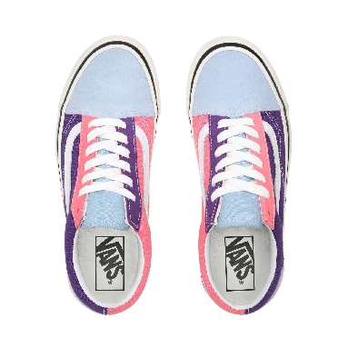 Vans Anaheim Factory Old Skool 36 DX Multicolour Classic Womens - (Anaheim Factory) Og Light Blue/Og Purple/Og Pink VN0A38G2XFL Shoes