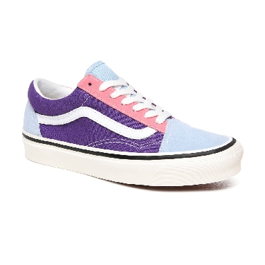 Vans Anaheim Factory Old Skool 36 DX Multicolour Classic Womens - (Anaheim Factory) Og Light Blue/Og Purple/Og Pink VN0A38G2XFL Shoes