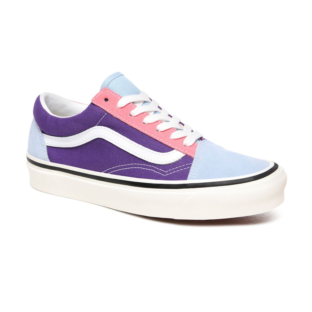 Vans Anaheim Factory Old Skool 36 DX Multicolour Classic Womens - (Anaheim Factory) Og Light Blue/Og Purple/Og Pink VN0A38G2XFL Shoes