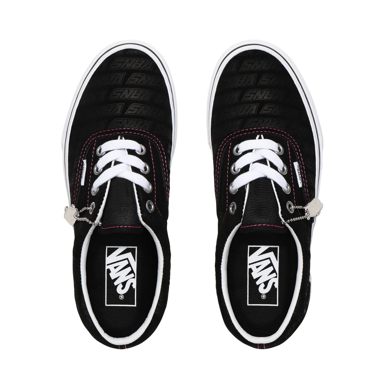 Vans Emboss Era Black Classic Womens - (Vans Emboss) Black/True White VN0A4U39X00 Shoes